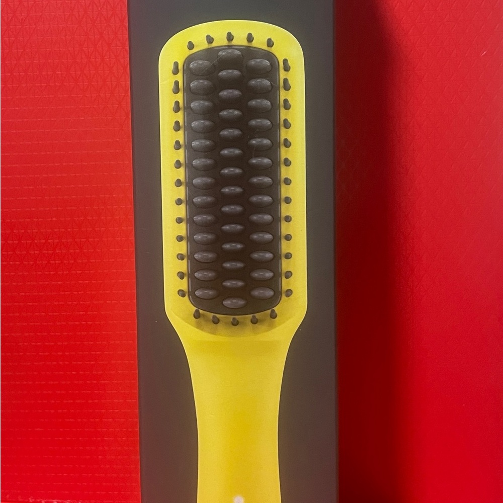 Drybar The Baby Crush Brush Yellow Hair Brush In Box w Manual Like New
